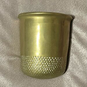 Vintage Brass Thimble Wall Planter